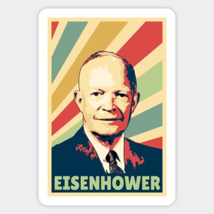 Dwight D. Eisenhower Vintage Colors Sticker